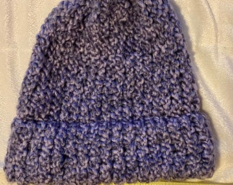 Warm Purple Knit Beanie