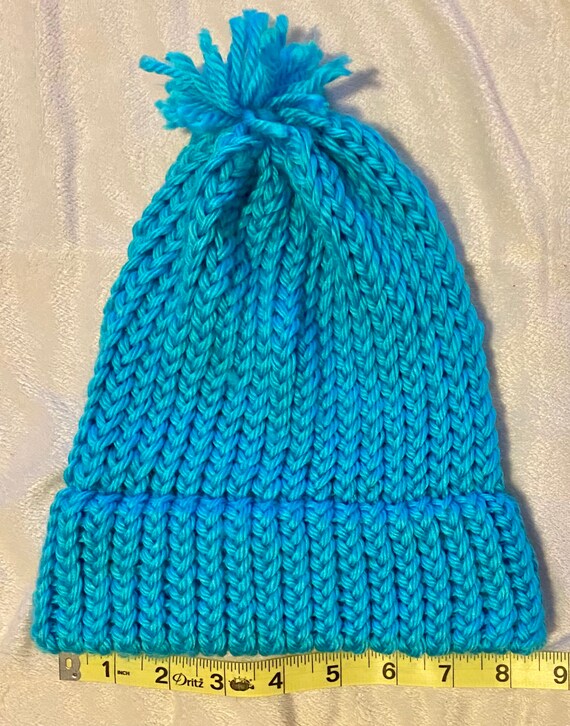 aqua blue beanie