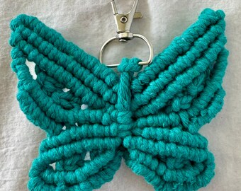 Macrame Butterfly Keychain