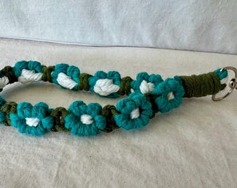 Macrame Flower Wristlet