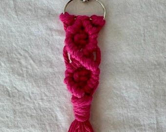 Macrame Pattern Keychain - Small
