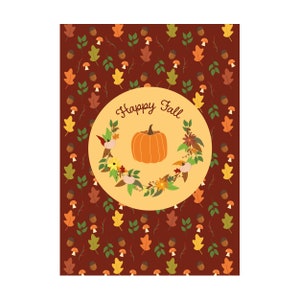 Carte de vœux d’automne