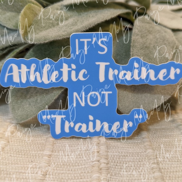 Athletic Trainer Sticker - Etsy