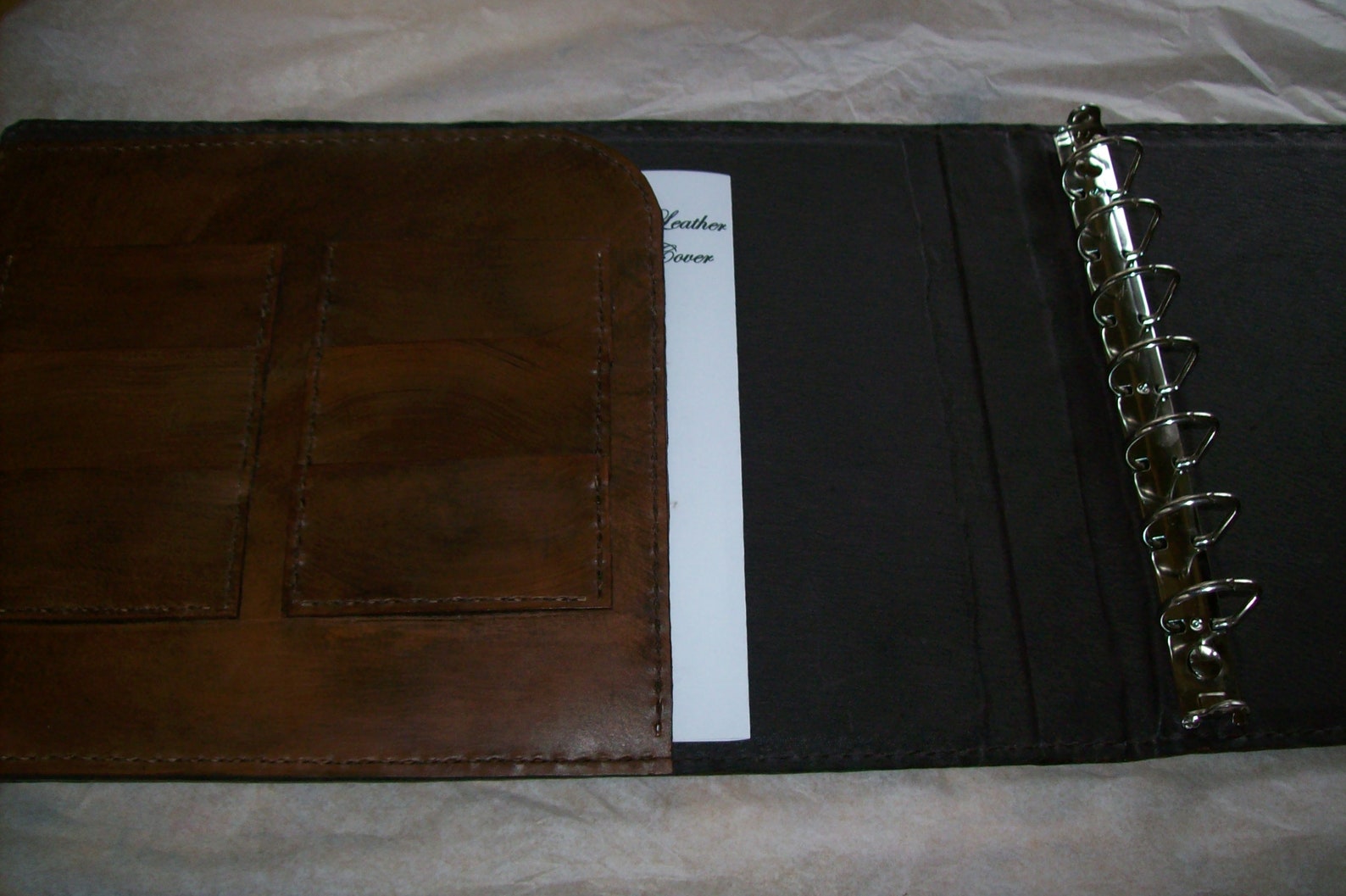 Custom Leather Business Checkbook Cover Etsy