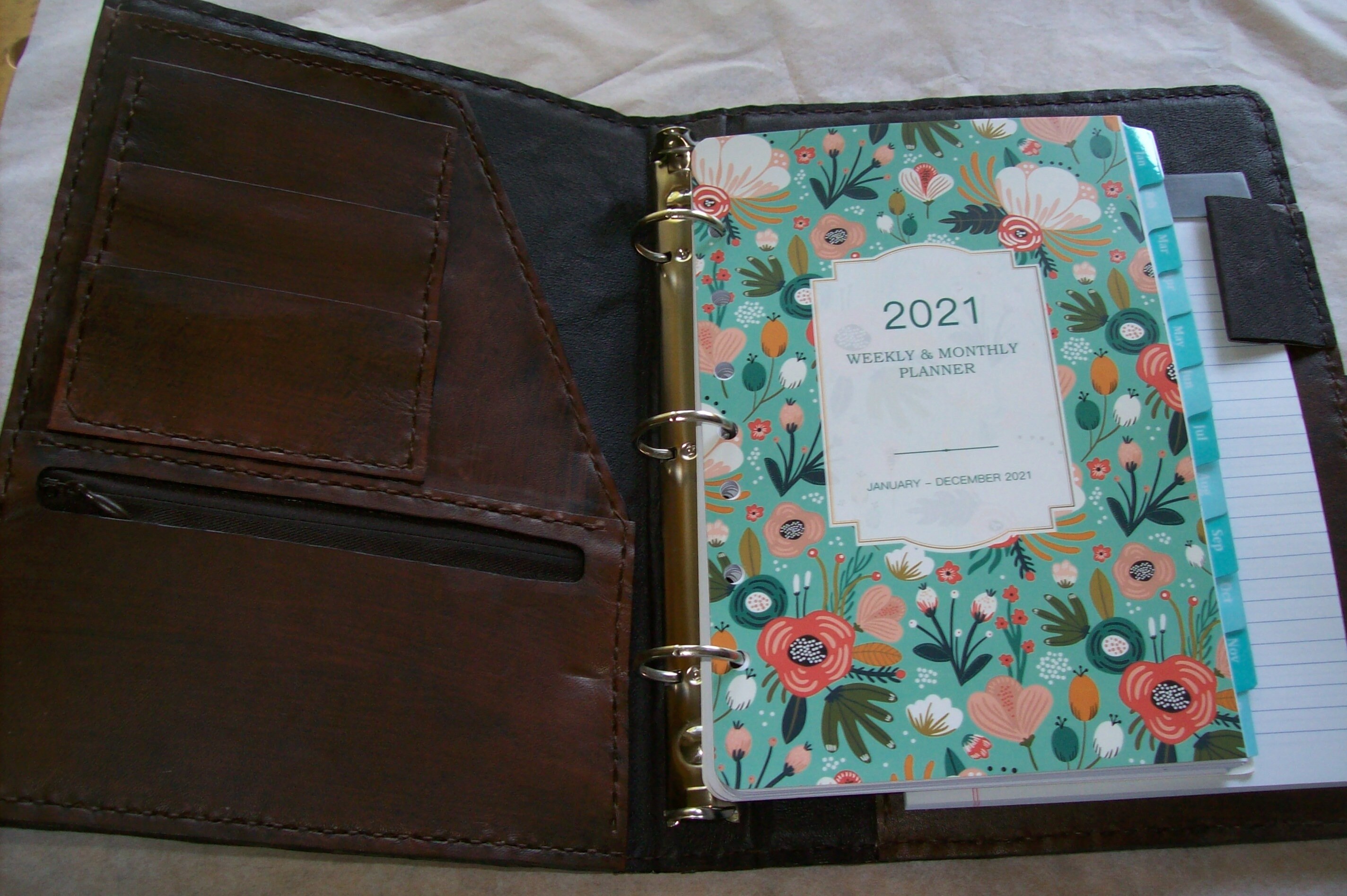 Custom Leather Planner Etsy