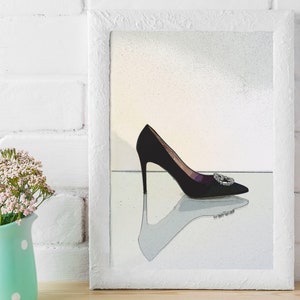 Ladies High Heel Fashion Art Print - Wall Decor For Shoe Lovers And Fashionistas | Audrey