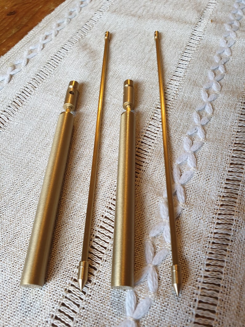 Professional High Sensitivity Copper/brass Swivel Dowsing Rods - 1 Pair ...