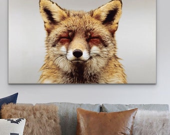 Smiling Fox Photography Canvas ready to hang - LARGE size Available