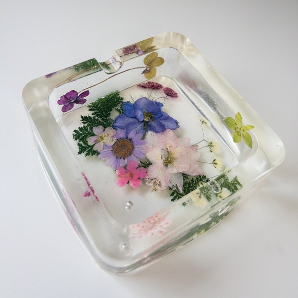 Flower Resin Ashtray Etsy