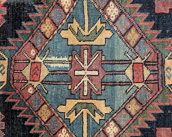 Antique Tribal Rug, 5x10, Hand Knotted Oriental Carpet, Serab Serapi Wool Geometric Runner