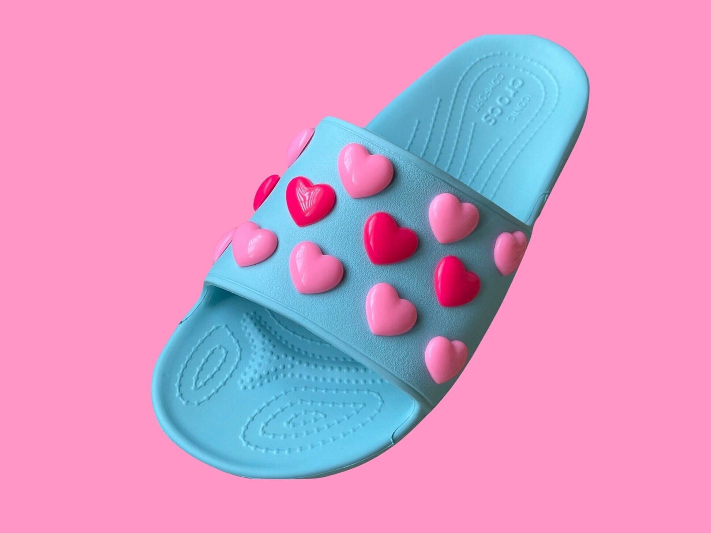 Crocs slides online pink