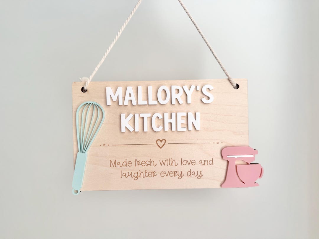 Kitchen Sign Eyfs Play Kitchen Sign, Playroom Decor - Personalized Kids Kitchen Sign ...