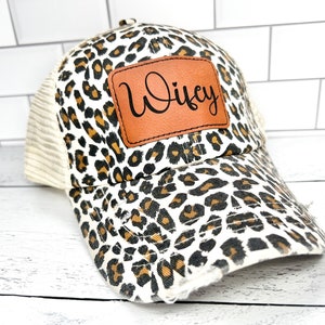 Wifey Leopard Hat, Wifey Hat, Bride Hat, Gift for Bride, Bride to Be, Honeymoon Hat, Bride Gift