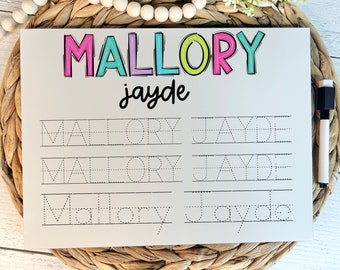 Kids Personalized Tracing Board, Name Board, Educational Boards, I can write my name, Montessori, Name Tracing, Letter Tracing