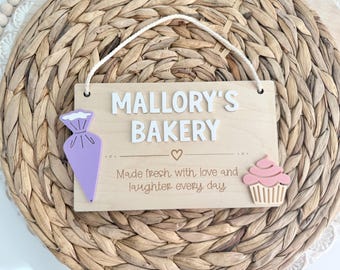 Kids Play Kitchen Sign, Playroom Decor, Play Kitchen Sign, Imaginative Play, Kids Bedroom Decor, Custom Kitchen sign
