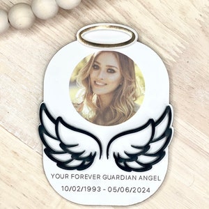 Memorial Visor Clip, Sympathy Gift, Guardian Angel Visor Clip, Memorial Gift, Rememberance Gift, Loss of a Loved One