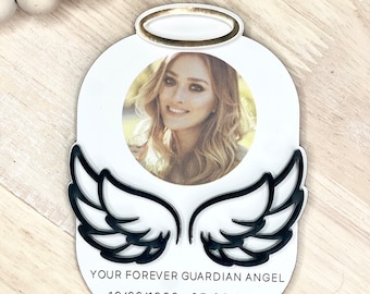 Memorial Visor Clip, Sympathy Gift, Guardian Angel Visor Clip, Memorial Gift, Rememberance Gift, Loss of a Loved One