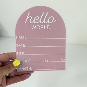 Newborn Baby Stat Sign
