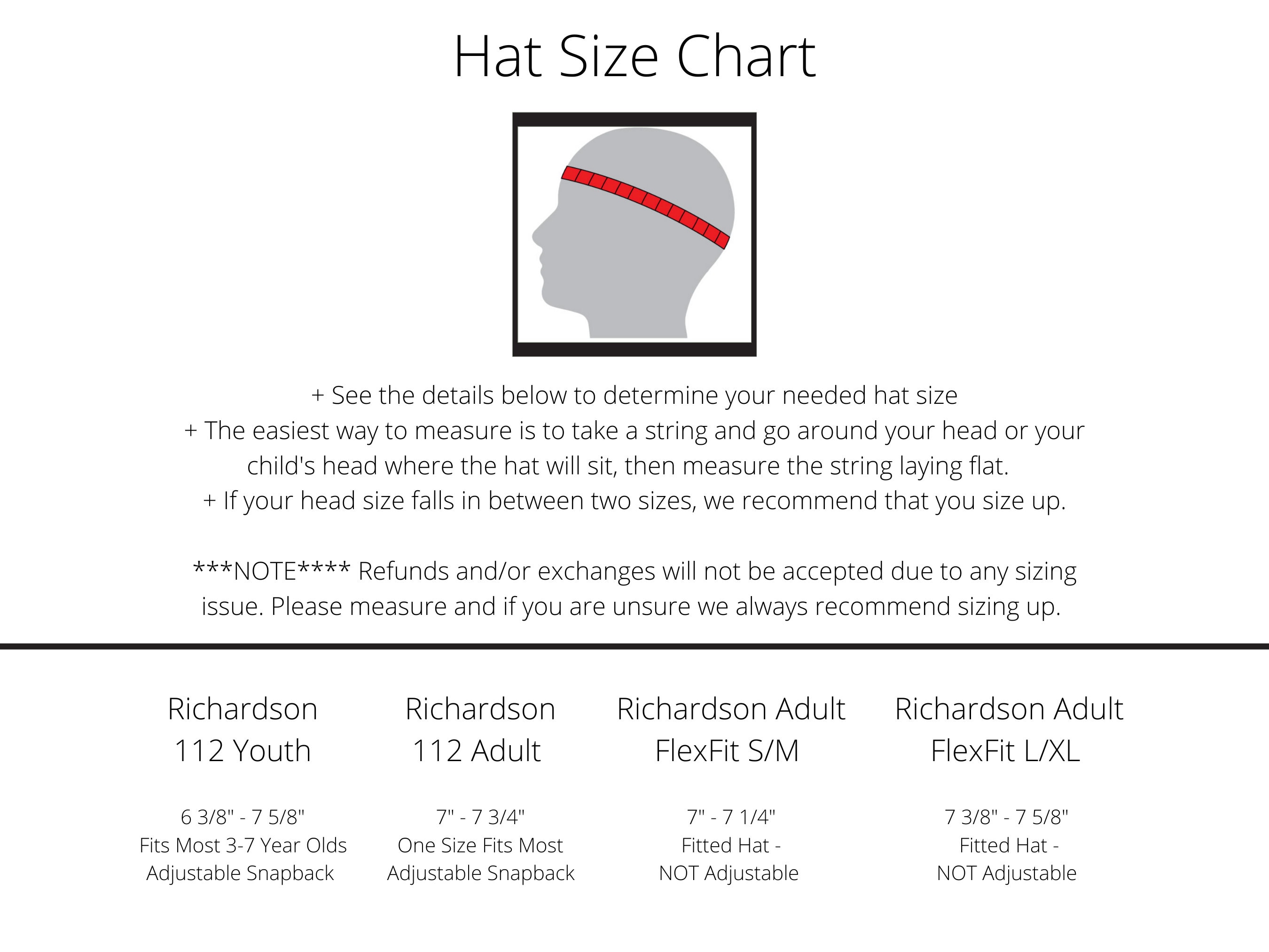 Richardson pts20 size chart hotsell