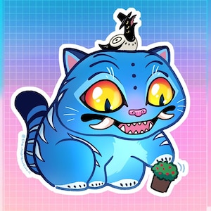 Derpy Tiger Sticker and Charm KP Demon Hunters