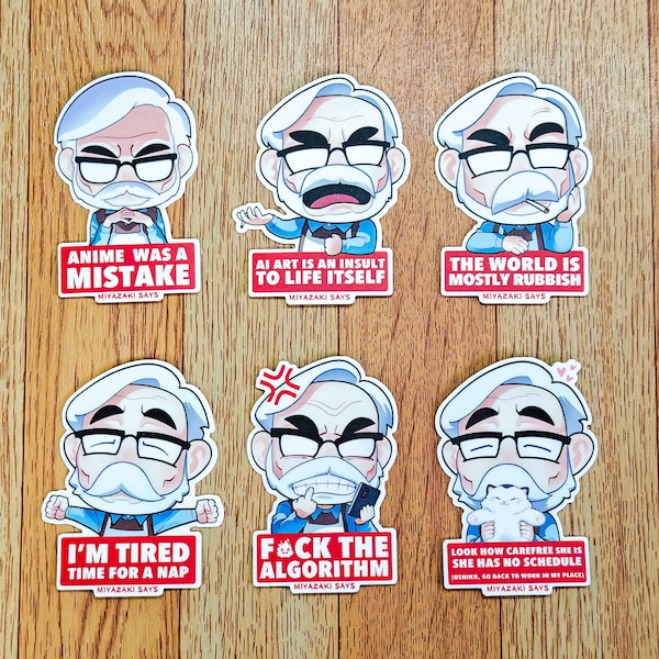 Miyazaki Says stickers