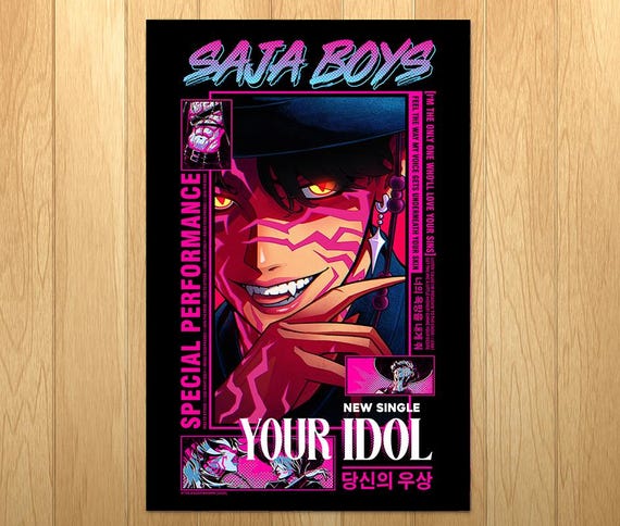 YOUR IDOL Saja Boys - Art Poster - Etsy