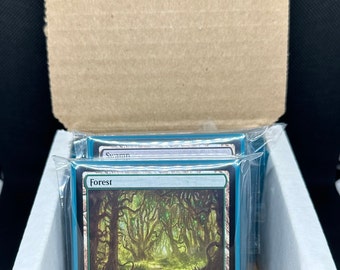 MTG Draft Kit - 50 Basic Lands & Sleeves