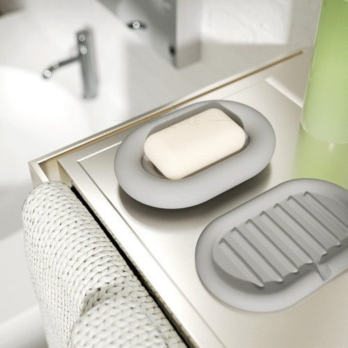 Oval Concrete Soap Dish Silicone Mold Handmade Cement Tray Etsy