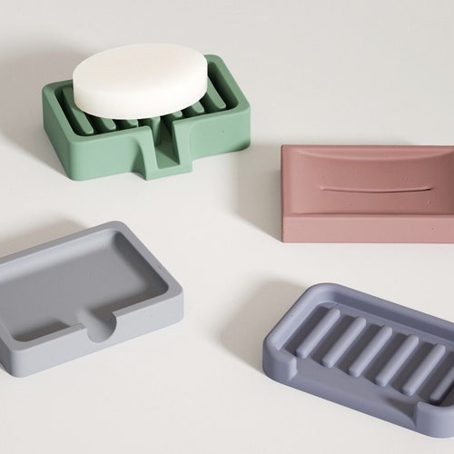 Oval Concrete Soap Dish Silicone Mold Handmade Cement Tray Etsy