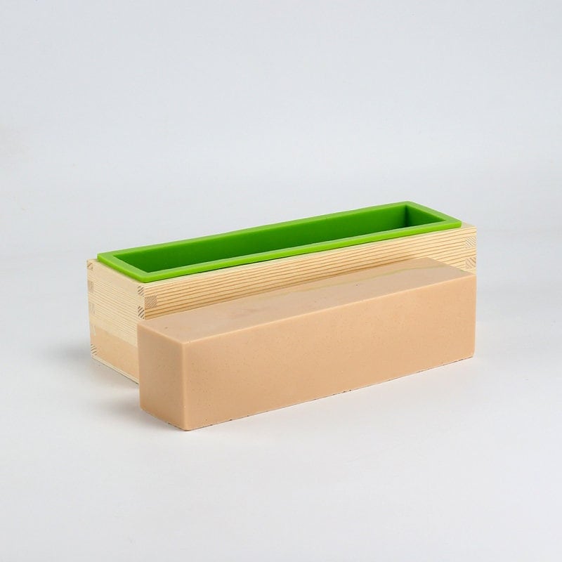 Freestanding Silicone 1 lb. (4 bar) Tester Soap Loaf Mold per each