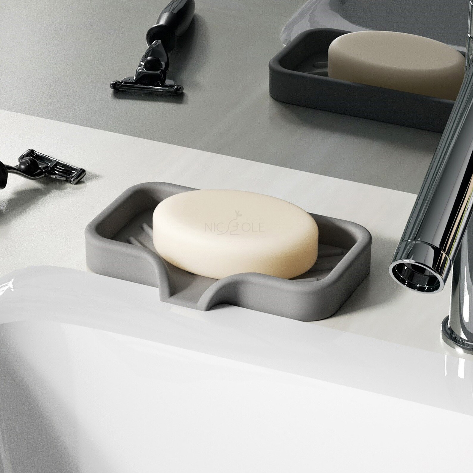 Cement Soap Dish Mold Handmade Concrete Kitchen Bathroom Etsy