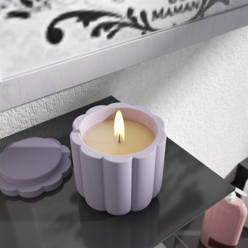 Concrete Candle Jar Mold Craft Plaster Palnter Soap Dish Etsy