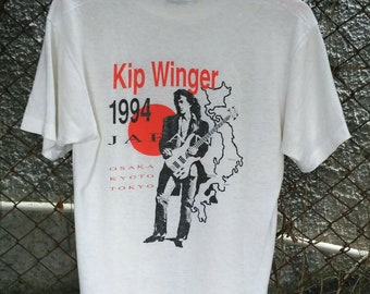 Best Shirt vintage 1994 Ibanez Kip Winger Japan Tour Tshirt Taille Usa S à 2XL Heavy Cotton Limited Edition