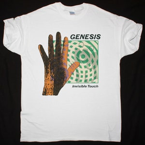 Best Shirt Genesis Invisible Touch Hard Rock Pop Tshirt Size Usa S to 2XL Heavy Cotton Limited Edition
