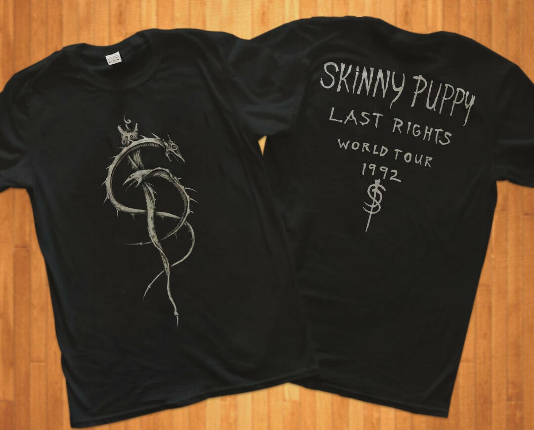 Best Shirt Skinny Puppy Last Rights World Tour 1992 Snakes Tshirt
