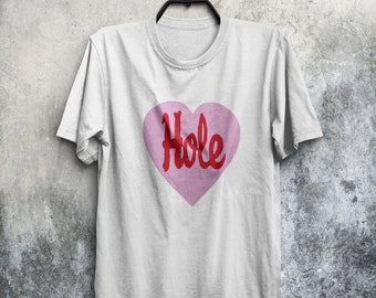 Hole Vintage Heart Logo Men's T-Shirt – 90s Rock Band Concert Tour Merch, Unisex
