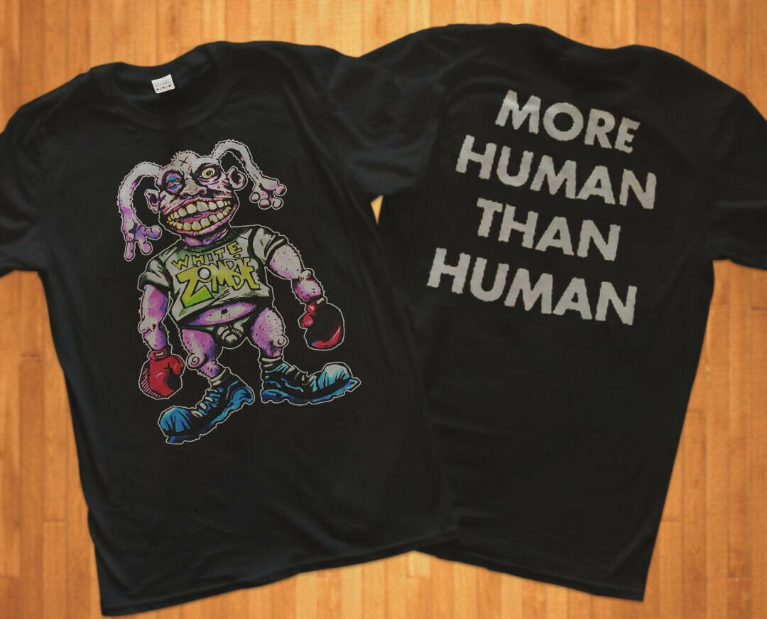 ホワイト・ゾンビ More Human Than Human 限定版 イエロー Best Shirt White Zombie 90s More Human Than Human Tour Tshirt Size