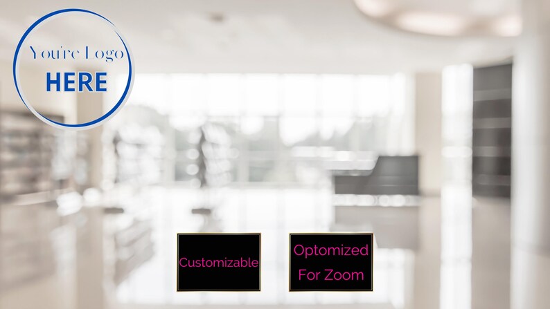 Zoom Background Logo Zoom Background Office Zoom | Etsy