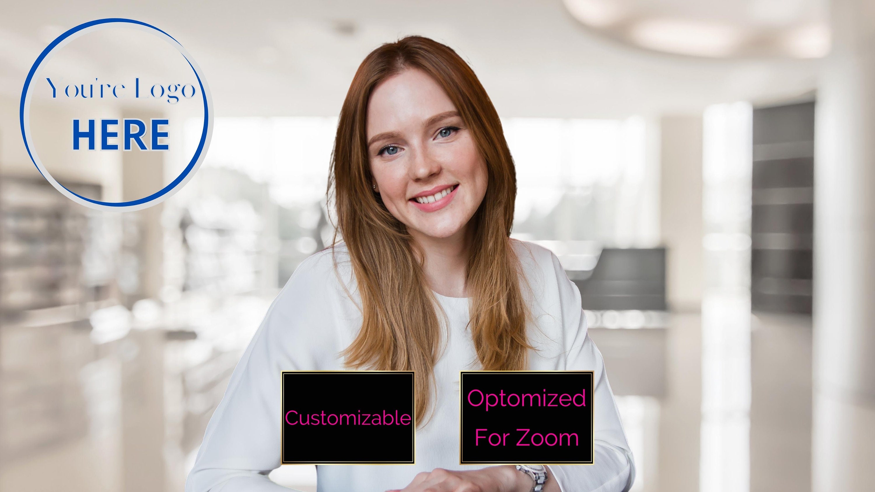 Zoom Background Logo Zoom Background Office Zoom Etsy