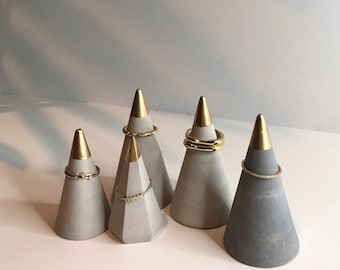 Ring Cone | Cement Ring Cone | Concrete Ring Cone | Wedding | Minimal  | Ring Holder | Ring Display | Engagement Ring Holder | Handmade gift