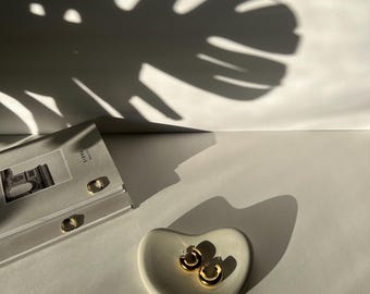 Bandeja de hormigón rústico: joyero minimalista, Japandi Decor