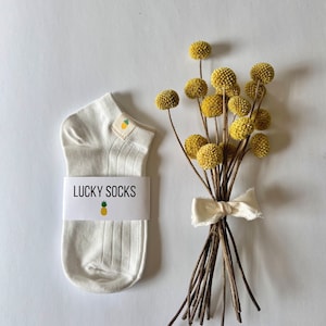 Lucky Pineapple socks, IVF socks, IVF gifts, infertility gift, transfer day IVF gift, transfer day socks, ivf pineapple, ivf, fertility gift