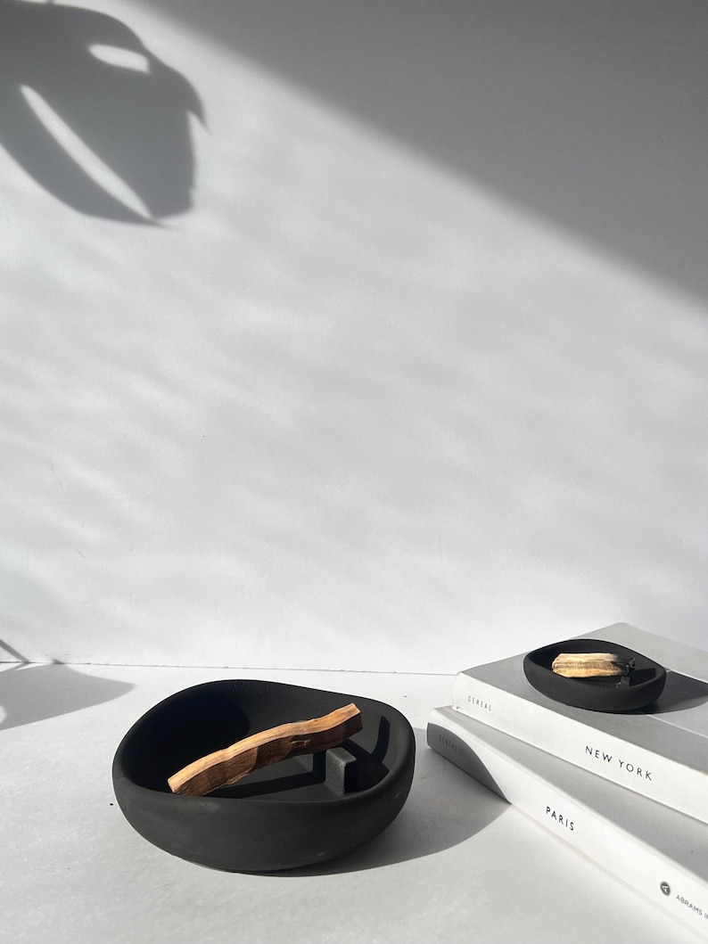 Palo Santo Holder Minimalist, Palo Santo Burner, Palo Santo Holder Concrete, Cone Incense Burner, Meditation Gift, Yogi Gift, Incense Holder afbeelding 8