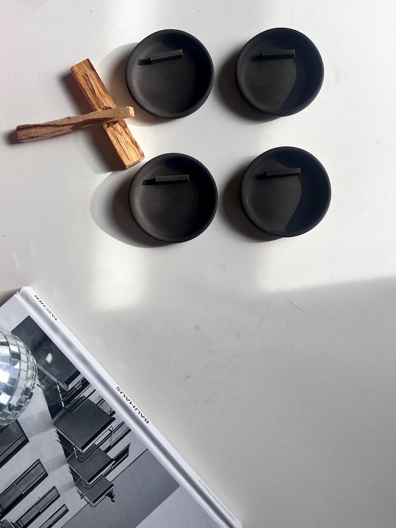 Palo Santo Holder Minimalist, Palo Santo Burner, Palo Santo Holder Concrete, Cone Incense Burner, Meditation Gift, Yogi Gift, Incense Holder afbeelding 6