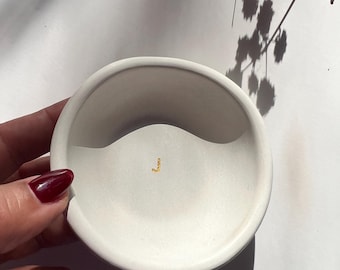 Plato para anillos de hormigón personalizado, plato para anillos con iniciales, plato para anillos de compromiso, regalo de boda, plato para anillos de pareja, regalo para mamá, regalo para tu mejor amiga.