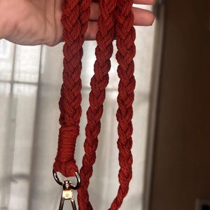 Macrame Lanyard – Handmade Braided ID Holder | Multiple Colors | Color Block Option