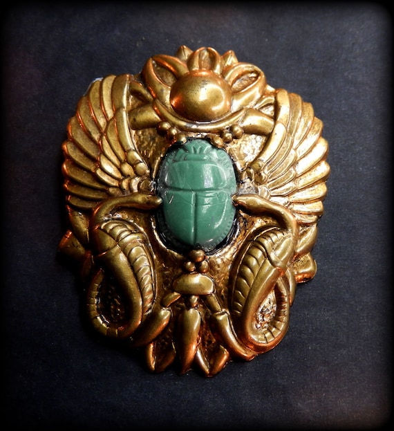 Art Nouveau Egyptian Brooch Pin