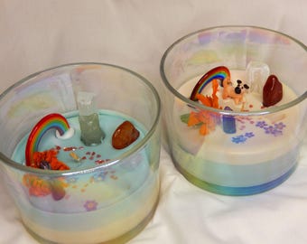 Custom pet memorial pet loss remebrance candle keepsake