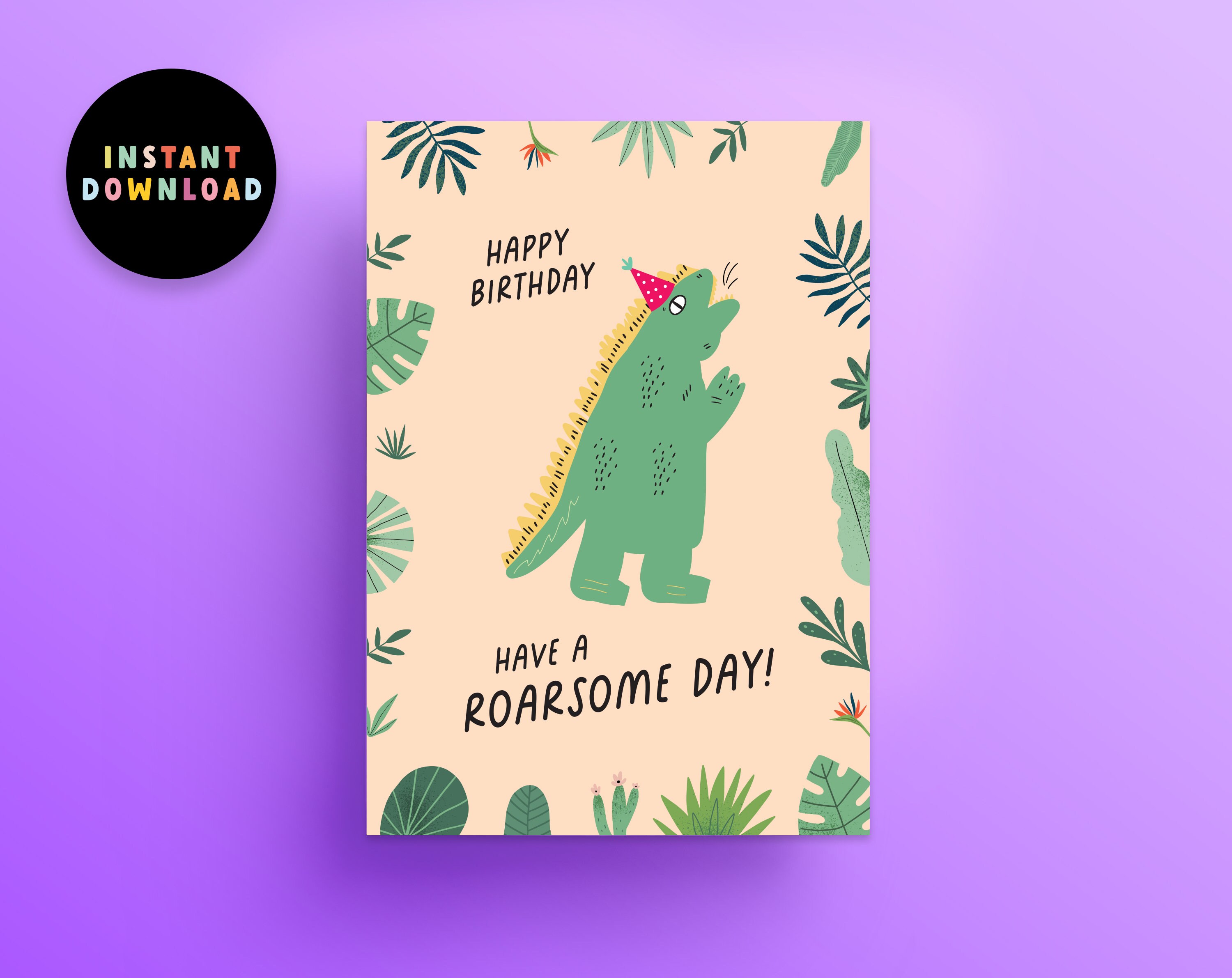 instant-download-dinosaur-birthday-card-pdf-card-print-at-etsy