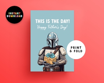 Descarga Instantánea Tarjeta Feliz Día del Padre / PDF Día del Padre / Imprimir en casa / Día del Padre / Imprimible / Este es el Día / Tarjeta de último minuto